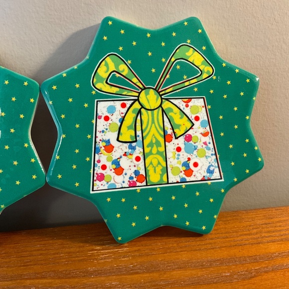 **Free with Purchase** Festive Ceramic Coasters by Maxwell Williams - Set of 2 - Picture 4 of 10